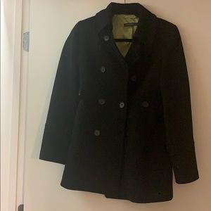 Black pea coat